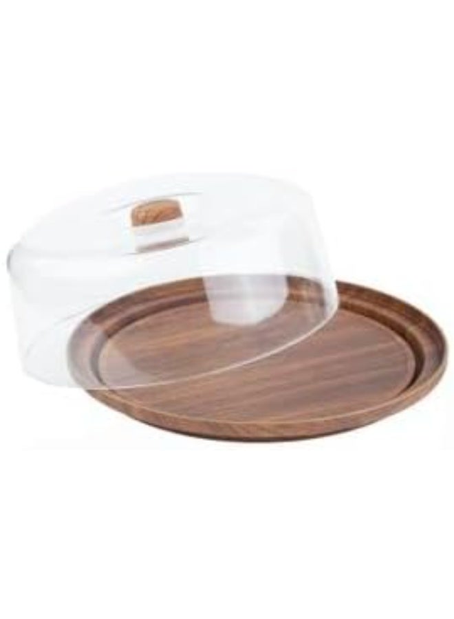Plastic Round Cake Stand with Clear Lid - Image 4